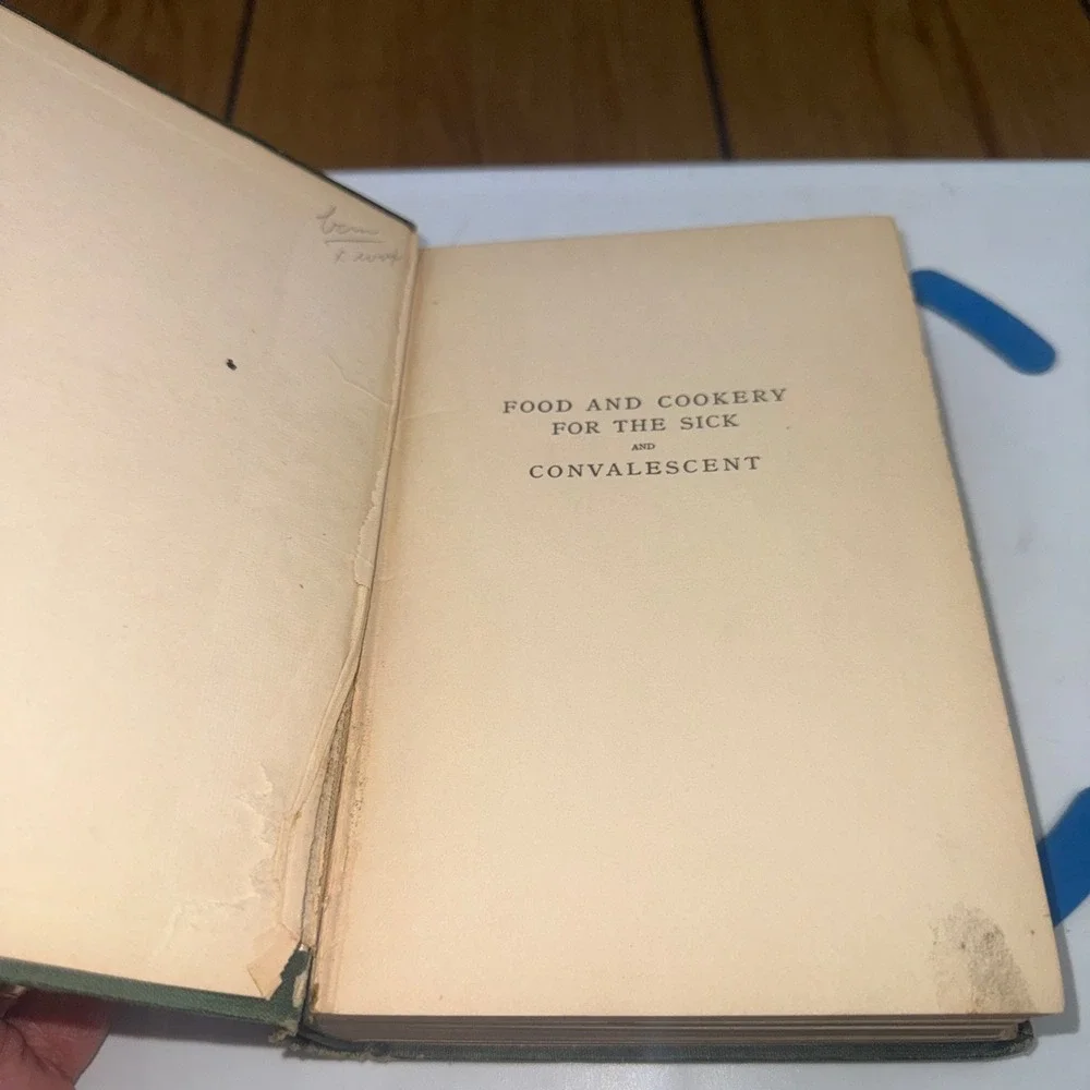 1913 Food and Cookery for‎ the Sick and Convalescent Fannie Farmer Antique Book
